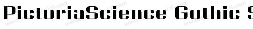 PictoriaScience Gothic SemiBold SmE字体转换